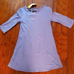 Fleece tie-back dress